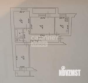 3-к квартира, вторичка, 62м2, 8/9 этаж