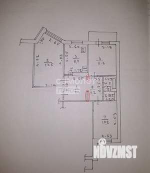 3-к квартира, вторичка, 63м2, 2/9 этаж