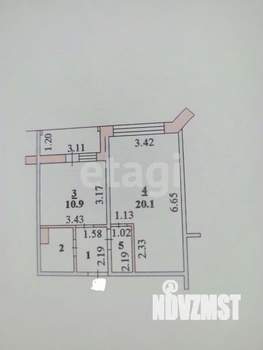 1-к квартира, вторичка, 41м2, 15/17 этаж