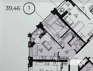 1-к квартира, вторичка, 39м2, 7/17 этаж