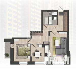 2-к квартира, вторичка, 62м2, 3/25 этаж