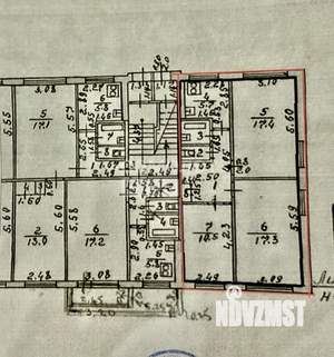 3-к квартира, вторичка, 62м2, 1/5 этаж