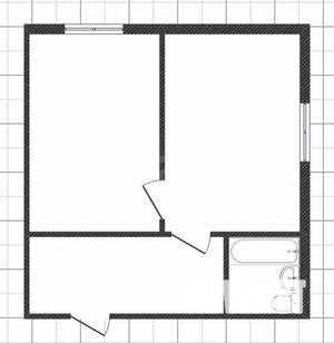 1-к квартира, вторичка, 25м2, 4/5 этаж