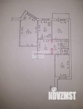 3-к квартира, вторичка, 63м2, 2/9 этаж