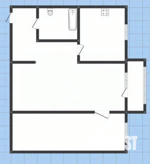 2-к квартира, вторичка, 39м2, 4/4 этаж