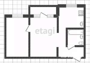 2-к квартира, вторичка, 45м2, 3/5 этаж