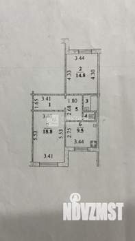 2-к квартира, вторичка, 57м2, 1/10 этаж