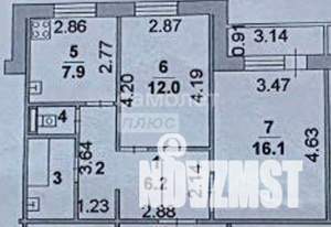 2-к квартира, вторичка, 55м2, 5/10 этаж