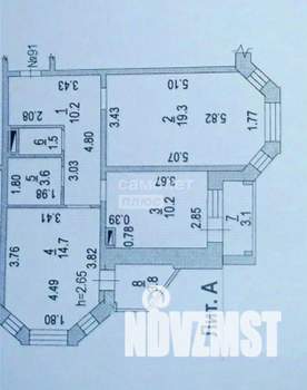 2-к квартира, вторичка, 60м2, 8/17 этаж