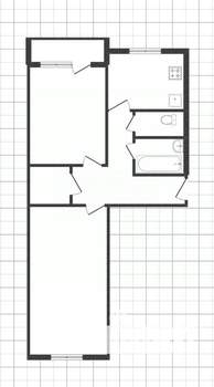 2-к квартира, вторичка, 44м2, 5/5 этаж