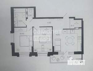 2-к квартира, вторичка, 59м2, 11/17 этаж
