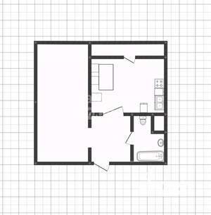 1-к квартира, вторичка, 40м2, 9/17 этаж