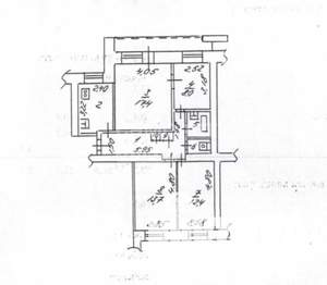 4-к квартира, вторичка, 73м2, 2/9 этаж