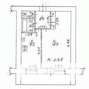 1-к квартира, вторичка, 39м2, 6/12 этаж