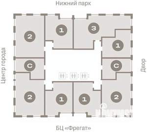 2-к квартира, вторичка, 67м2, 10/25 этаж