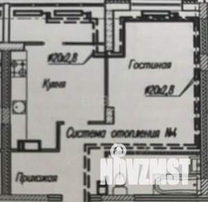1-к квартира, вторичка, 44м2, 17/17 этаж