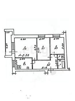 3-к квартира, вторичка, 64м2, 5/10 этаж