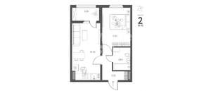 1-к квартира, вторичка, 37м2, 16/17 этаж
