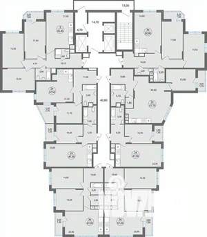3-к квартира, строящийся дом, 67м2, 21/25 этаж