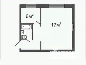 1-к квартира, вторичка, 30м2, 5/5 этаж