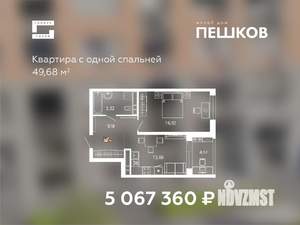 1-к квартира, вторичка, 50м2, 3/24 этаж