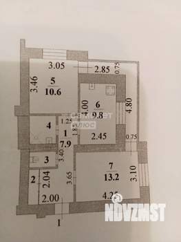2-к квартира, вторичка, 48м2, 1/13 этаж