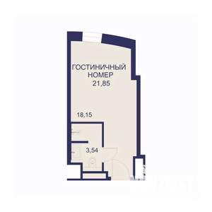 1-к квартира, вторичка, 21м2, 14/23 этаж