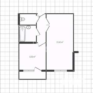 1-к квартира, вторичка, 35м2, 3/10 этаж