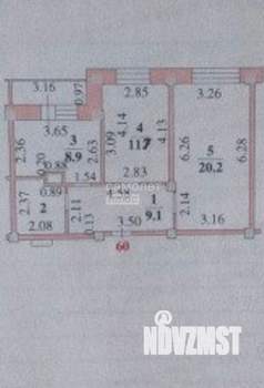 2-к квартира, вторичка, 59м2, 8/15 этаж