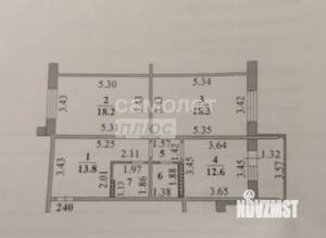 2-к квартира, вторичка, 71м2, 17/17 этаж