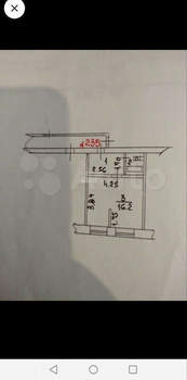 1-к квартира, вторичка, 23м2, 3/5 этаж