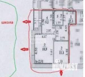 2-к квартира, вторичка, 55м2, 7/21 этаж