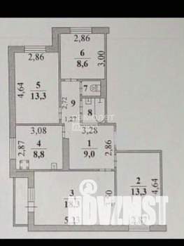 4-к квартира, вторичка, 79м2, 10/10 этаж