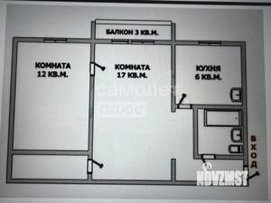2-к квартира, вторичка, 44м2, 1/5 этаж
