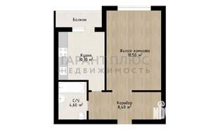 1-к квартира, вторичка, 45м2, 7/12 этаж
