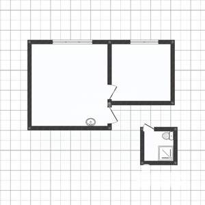 2-к квартира, вторичка, 26м2, 1/5 этаж