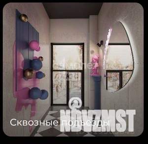 2-к квартира, строящийся дом, 58м2, 8/12 этаж