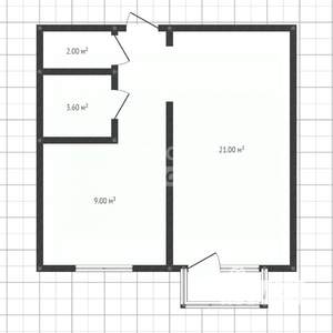 1-к квартира, вторичка, 36м2, 2/6 этаж