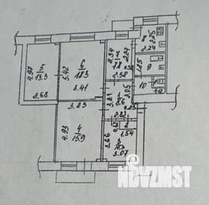 4-к квартира, вторичка, 86м2, 3/3 этаж