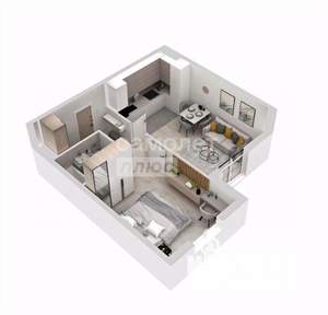 2-к квартира, вторичка, 45м2, 3/17 этаж