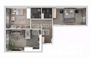 3-к квартира, вторичка, 64м2, 11/17 этаж