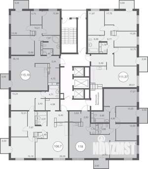 4-к квартира, вторичка, 118м2, 25/25 этаж