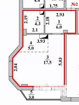 Студия квартира, вторичка, 33м2, 2/17 этаж