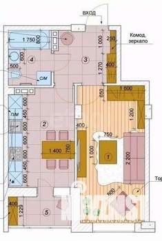 1-к квартира, вторичка, 45м2, 11/21 этаж