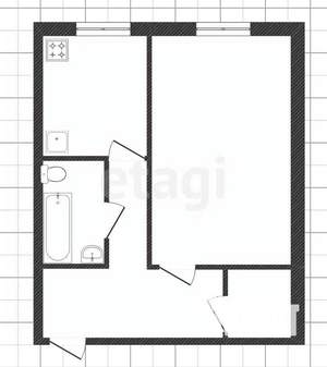 1-к квартира, вторичка, 38м2, 5/5 этаж