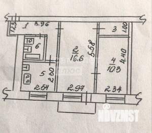 2-к квартира, вторичка, 48м2, 5/5 этаж