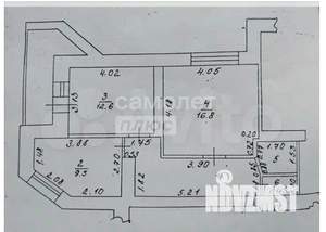2-к квартира, вторичка, 54м2, 9/14 этаж