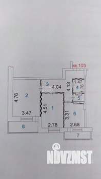 2-к квартира, вторичка, 52м2, 13/19 этаж