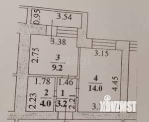 1-к квартира, вторичка, 35м2, 7/9 этаж