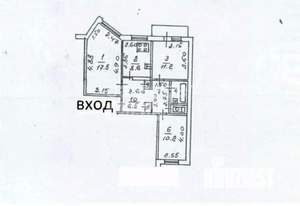 3-к квартира, вторичка, 62м2, 8/9 этаж